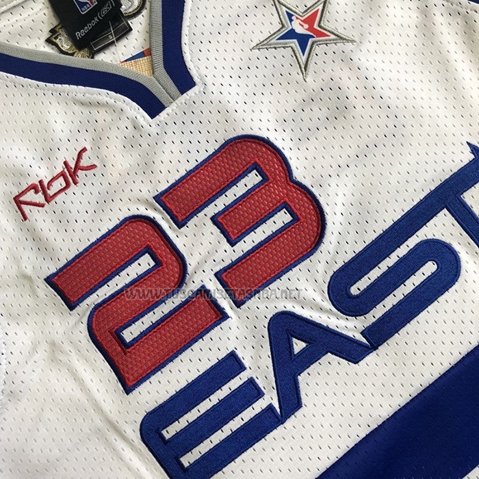 Camiseta LeBron James NO 23 All Star 2006 Azul Blanco